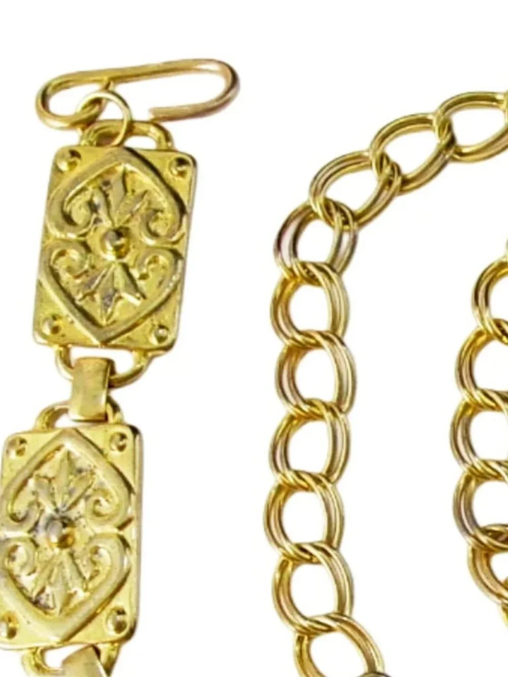 BOHEMIAN Gold-Plated Metal Chain Link Belt Women's O/S (up to 38 inches) - Picture 7 of 7